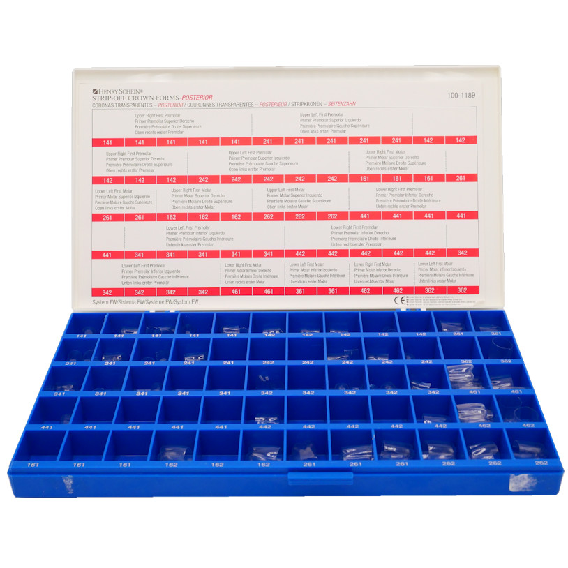 Coffret de coques transparentes préformées
